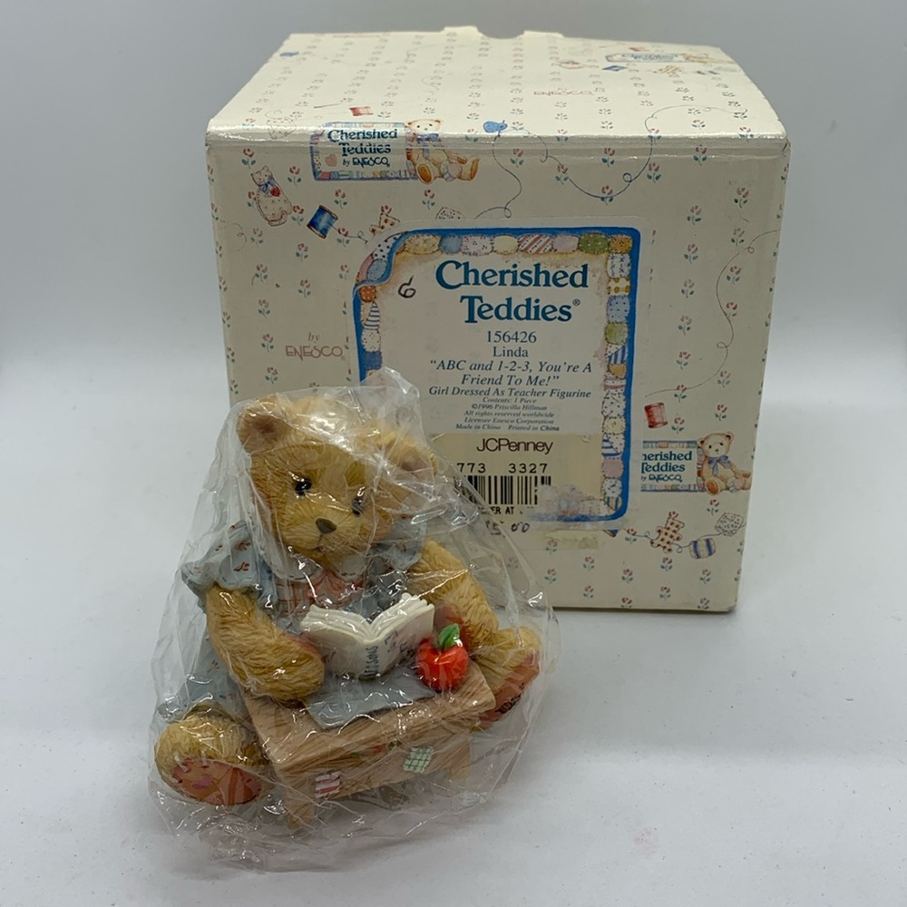 EUC 1996 Cherished Teddies Linda #156426 “ABC and 1-2-3. You’re A Friend To Me”